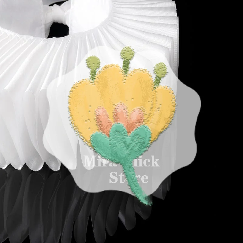 

Женский/девичий викторианский/элизабетанский атласный воротник-руф с оборками для косплея, клоунский чокер, костюм для Хэллоуина/вечеринки/сцены