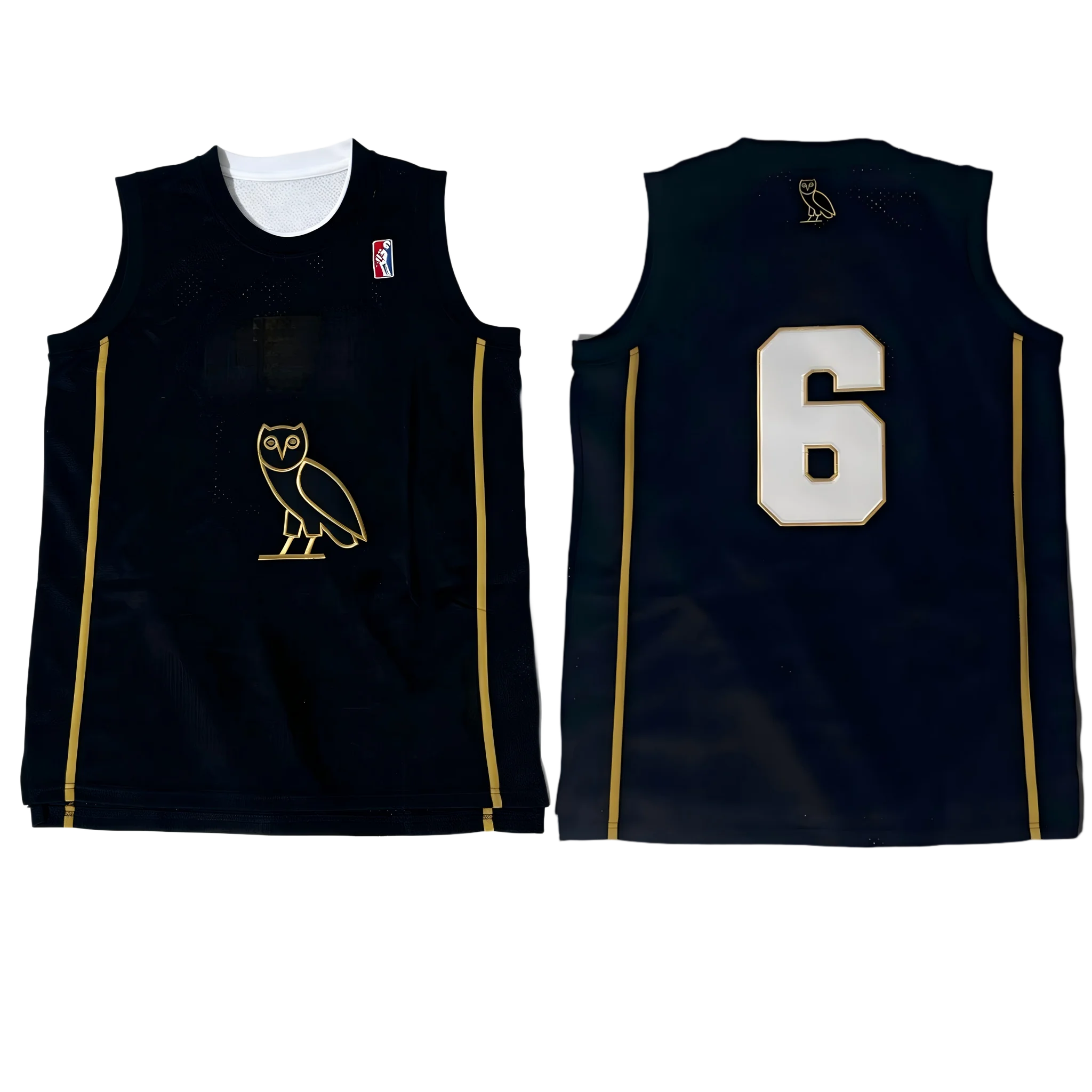2026 New Summer Men's #6 Drake OVO Owl White Basketball Jersey, Hip Hop Streetwear Sports Tank Top