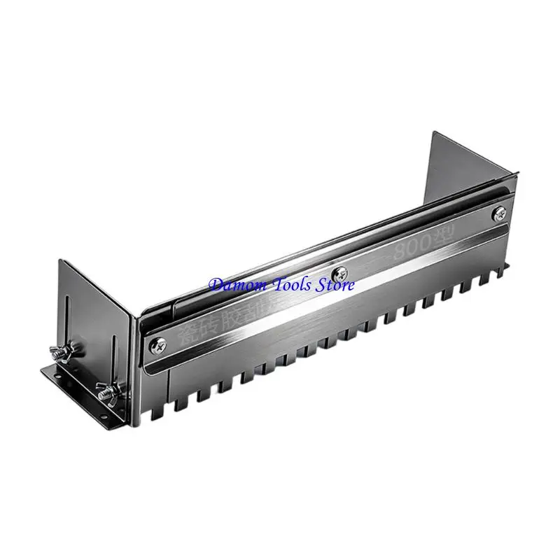 57BE Professional Tile Tool Stainless Steel Notched Trowel Adjustable Width Height
