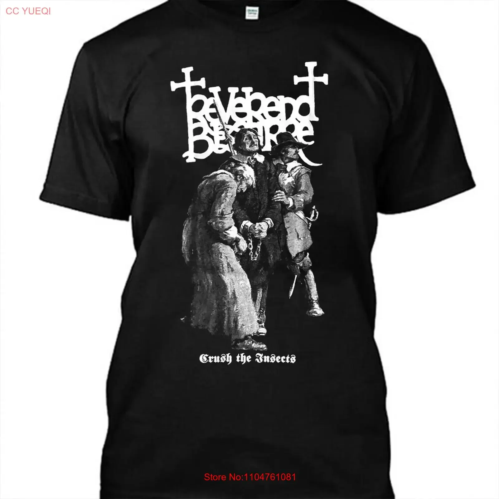 Vintage REVEREND BIZARRE For Fans Men S 235XL T Shirt 9D514 vintage Washed fashion graphic Top For Everyday Wear Casual Stylish