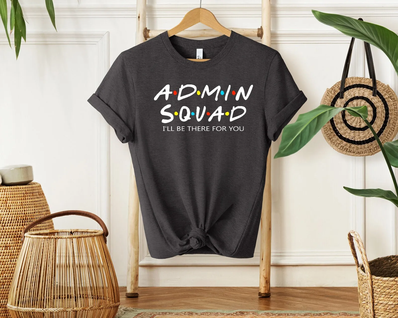 Admin Squad T Shirt Office Administrative Assistant Professionals Day School Staff