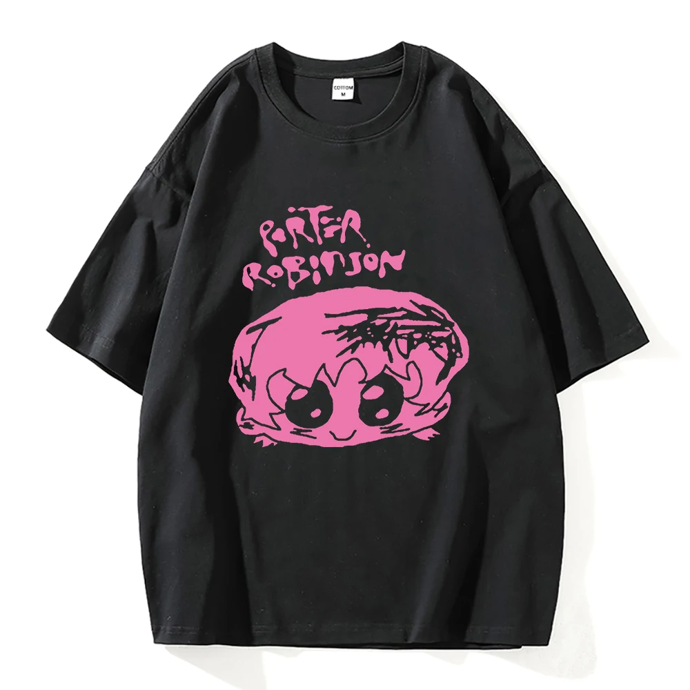 Porter Robinson T Shirt Fashion Men High Quality Kawaii Harajuku Aesthetic Graphic T-Shirt Unisex Vintage Daily Cotton Tee Shirt