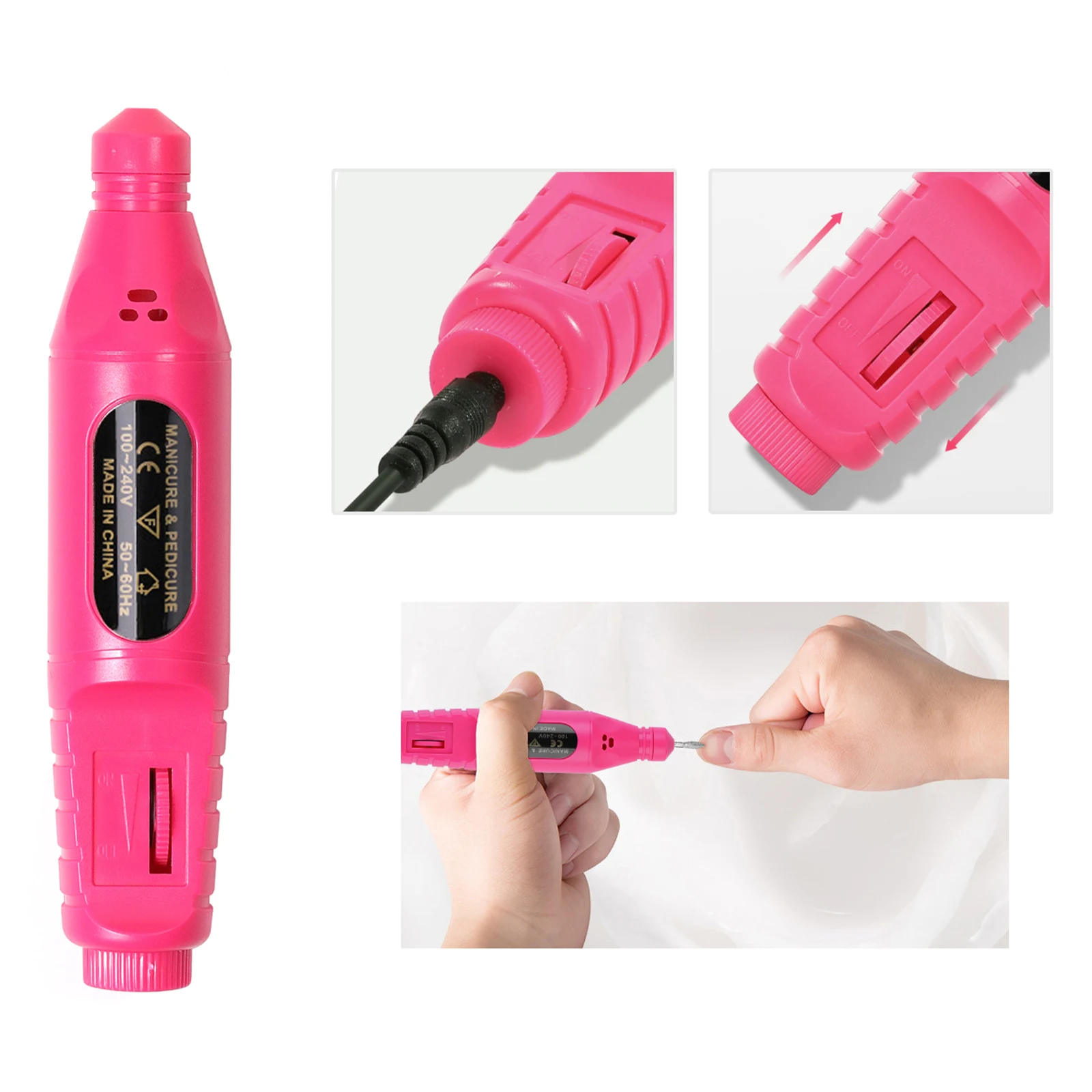 Professional Nail Drill Machine Set Remove Nail Sander Gel Polish Remover Tools Driller Manicure Nail Accessories Nail Tools