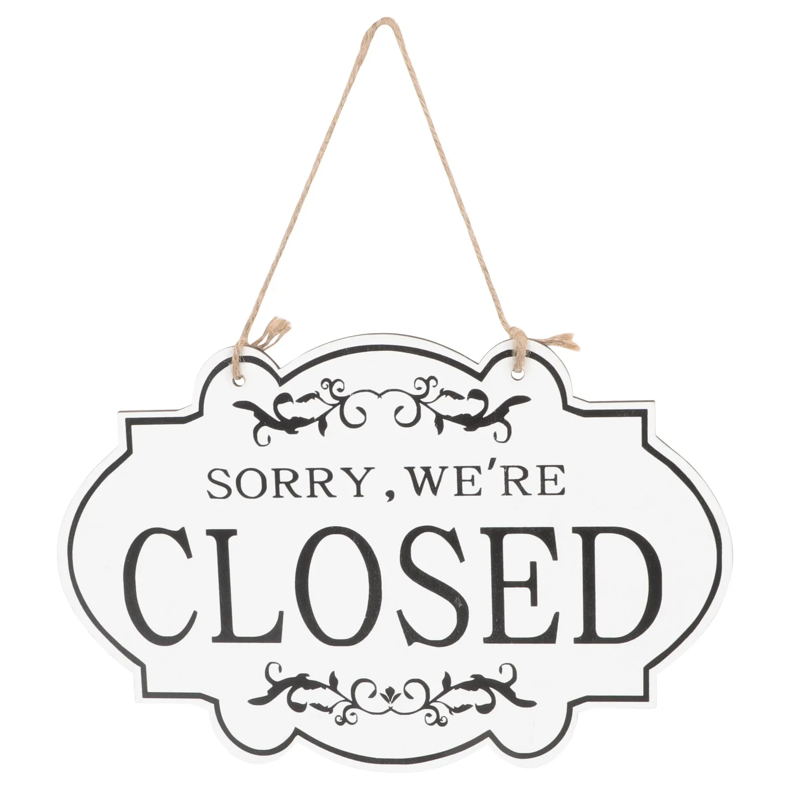 

Wooden Door White Wood Open Closed Shop Supplies Farmhouse Multi Function Closed Sign Kitchen Decor Retro Vintage