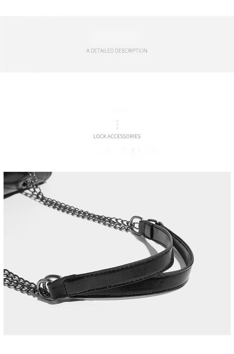 UR wandering large capacity women's 2024 new versatile and fashionable tote bag, niche diamond grid chain crossbody bag_voghion.com