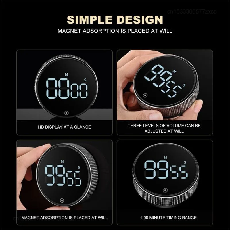 Xiaomi Kitchen Chronometer Timer Cooking Electronic Digital LED Display Mechanical Cooking Timer Cooking Shower Study Stopwatch