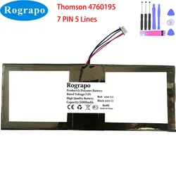 New 7.6V 5000mAh Thomson 4760195 Notebook Laptop Battery 7 PIN 5 Wire Plug