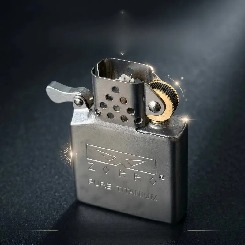 ZORRO 3rd Gen Pure Titanium Kerosine Lighter Insert, Ball Bearing Mechanism, Universal Replacement Insert Compatible with ZP