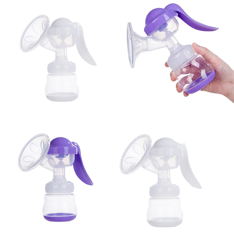

Manual Breast Pump, Portable and Lightweight, Suitable for Travel, Home Use - With Clear Bottle - Ideal for Breastfeeding Moms