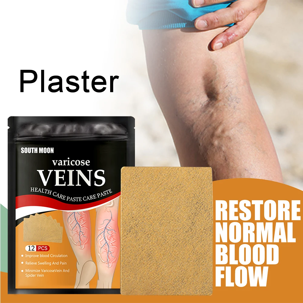 Varicose Vein Relief Patch Soreness Swelling Earthworms Old Rotten Legs Vasculitis Thigh for Foot Health Pain Plaster