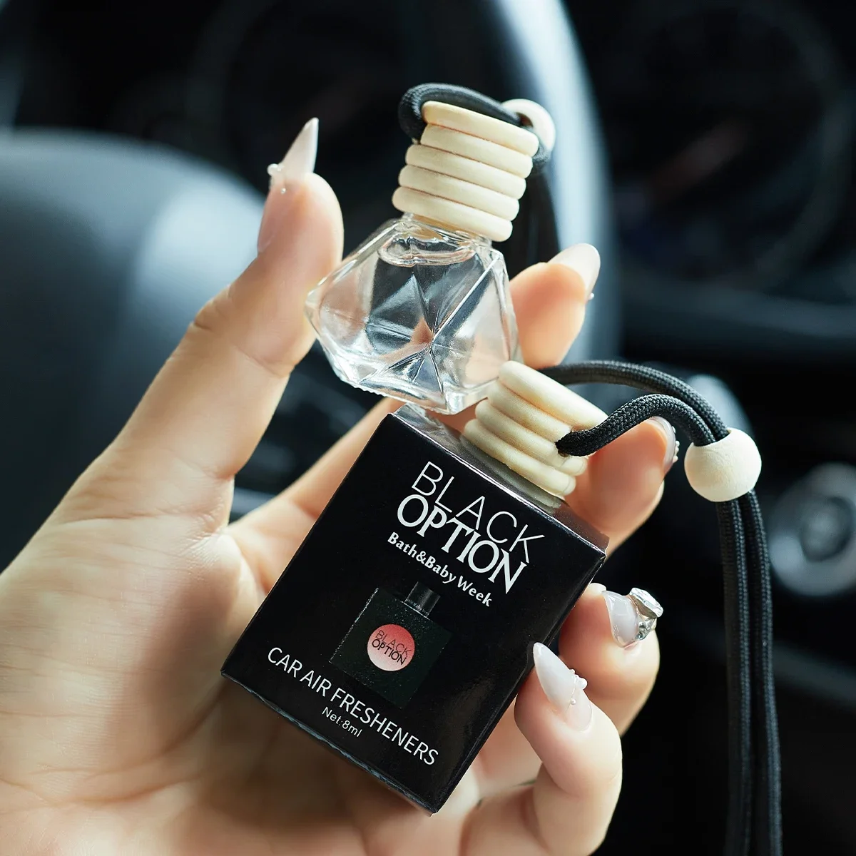 عطر سيارة، عطر سيارة يستخدم لملحقات السيارة الداخلية، معطر هواء للسيارة طويل الأمد، يحافظ على الساحرة والطازجة