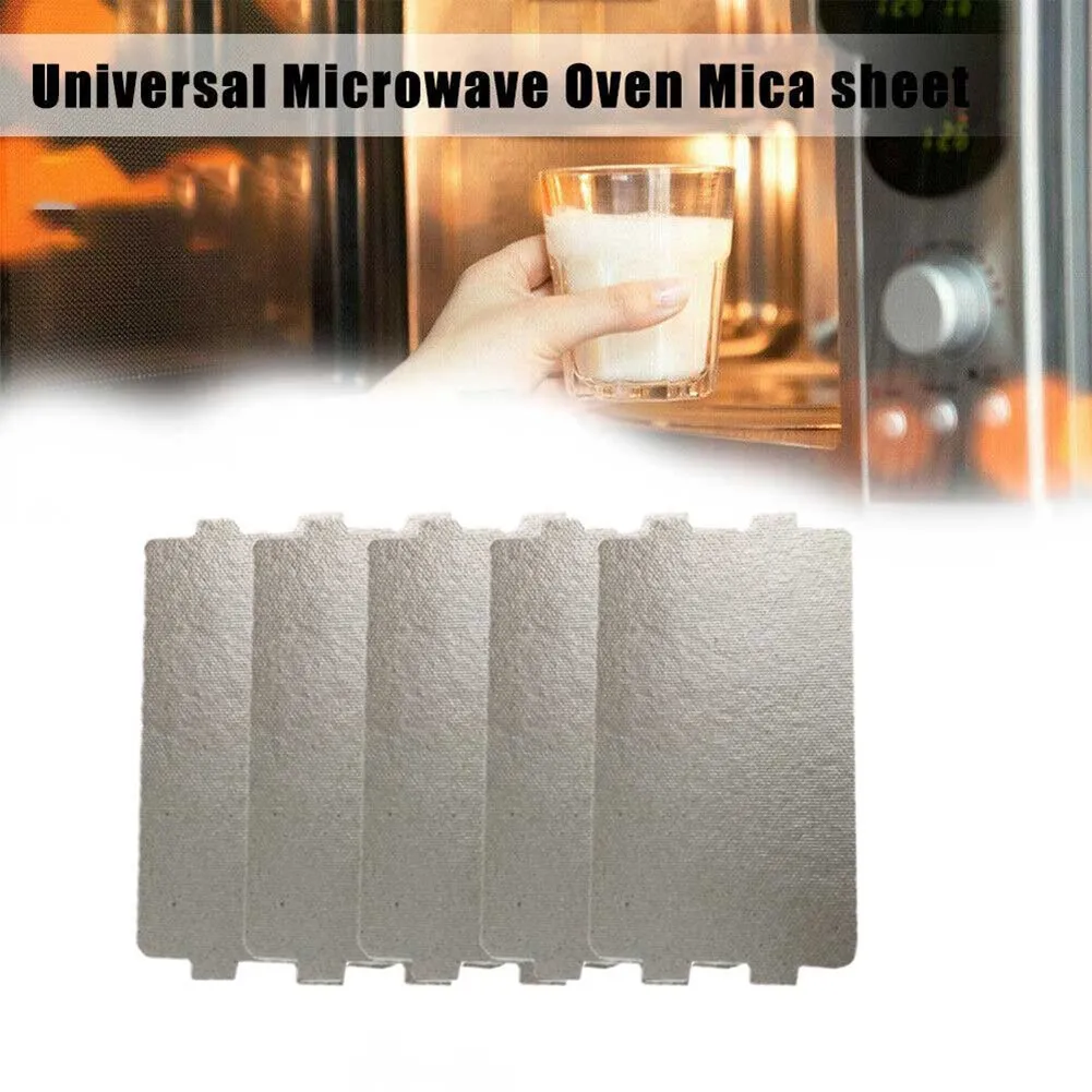 5pcs Universal Microwave Oven Mica Sheet Kitchen Accessories Wave Guide Waveguide Cover Sheet Plates 11.6 X 6.5cm