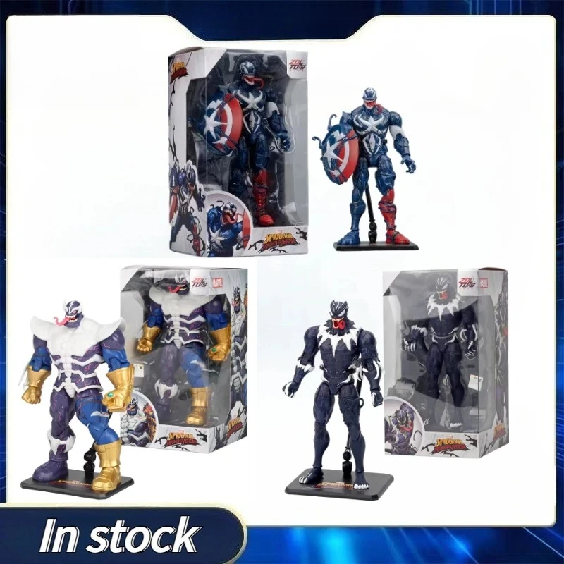 TOYS Marvel Legends Avengers Venom Parasite Series VENOMIZED CAPTAIN AMERICA/BLACK PANTHER/Thanos Anime Figure Toy