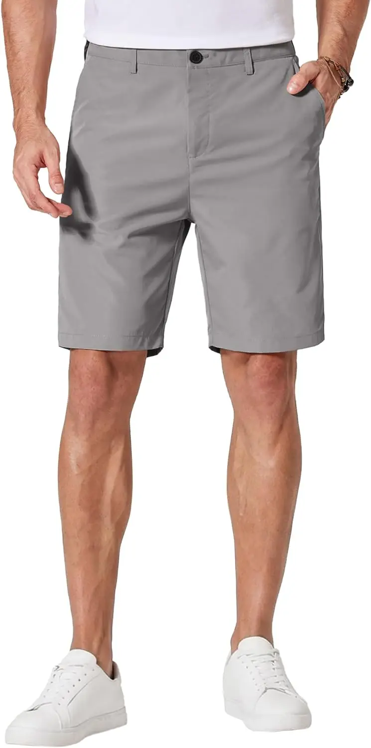 

Men's Casual Shorts 9 Inch Flat Front Lightweight Summer Beach Vacation Shorts with 4 Pockets