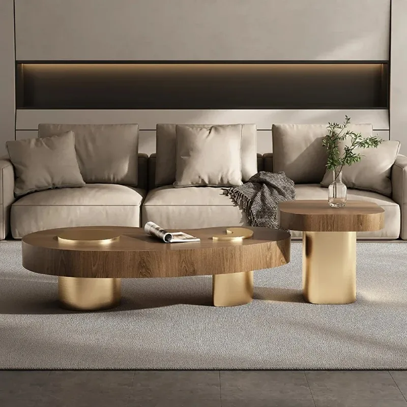 

Vintage Small Coffee Table Premium Luxury Aesthetic Elegant Coffee Table Beauty Classic Table Basse Salon Home Furniture