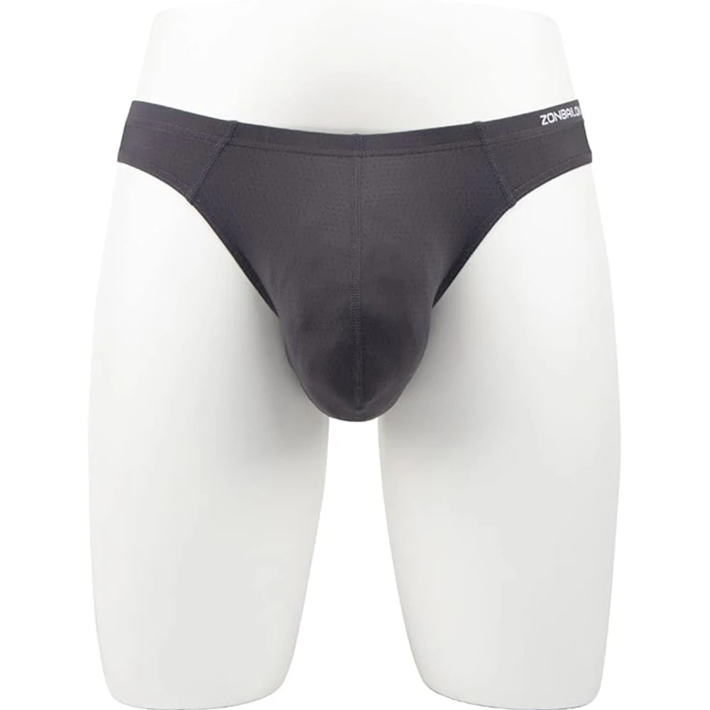 ZONBAILON Men's Sexy Briefs with Bugle Pouch Low Rise Breathable Briefs Underwear For Men