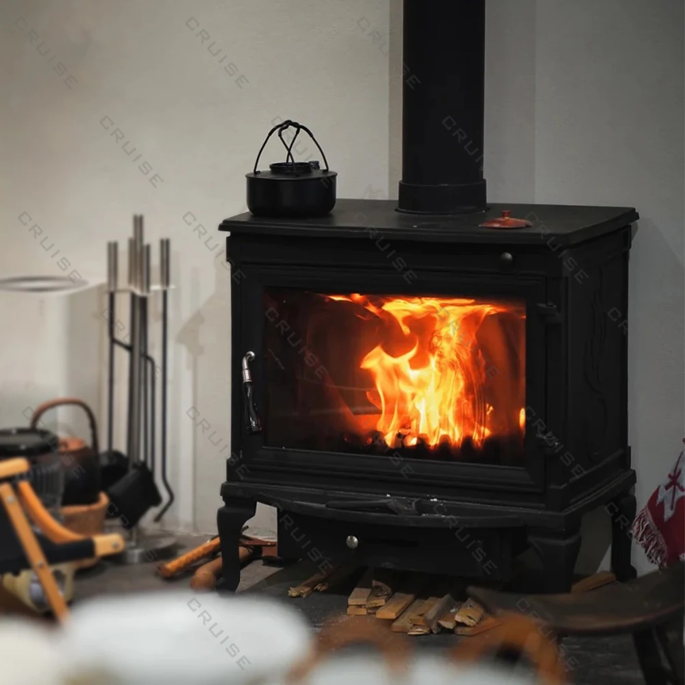 

CRUISE Multi-Burn Technology Indoor Cast Iron Stove Heater Fireplace 522/576/620/710/730mm Floor Standing Wood Burning Fireplace