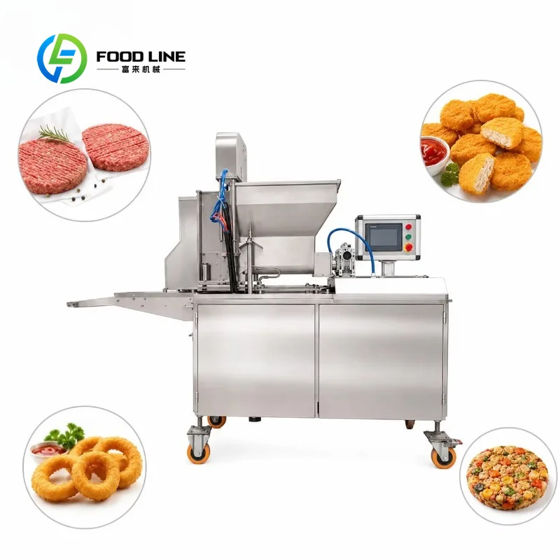 customized industrial‑grade patty‑shaper meat‑molder full‑auto forming machine for round oval square burger‑patty food‑plant
