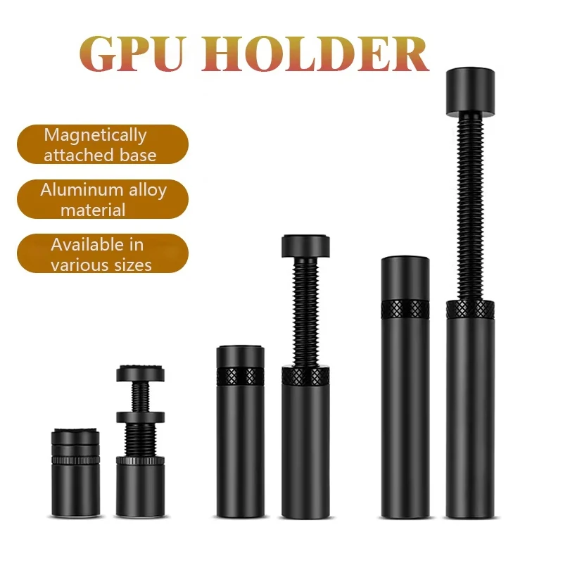 Graphics Card GPU Holder Magnetic Bracket Video Card Holder Vertical Telescopic Rotating Stan For Computer Bracket Accessories