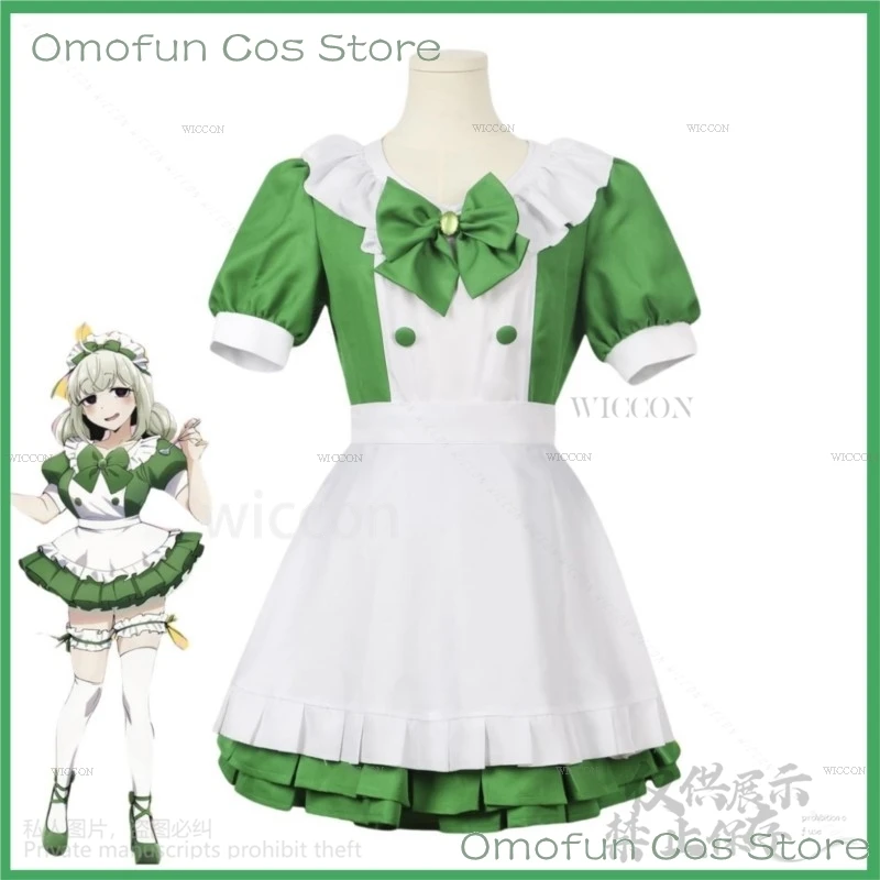 Anime Gushing Over Magical Girls Cosplay Costume pour femme, perruque personnalisée, robe de femme de chambre, Lolita Sexy, mignon, trempé, Halloween, Araga Kiwi