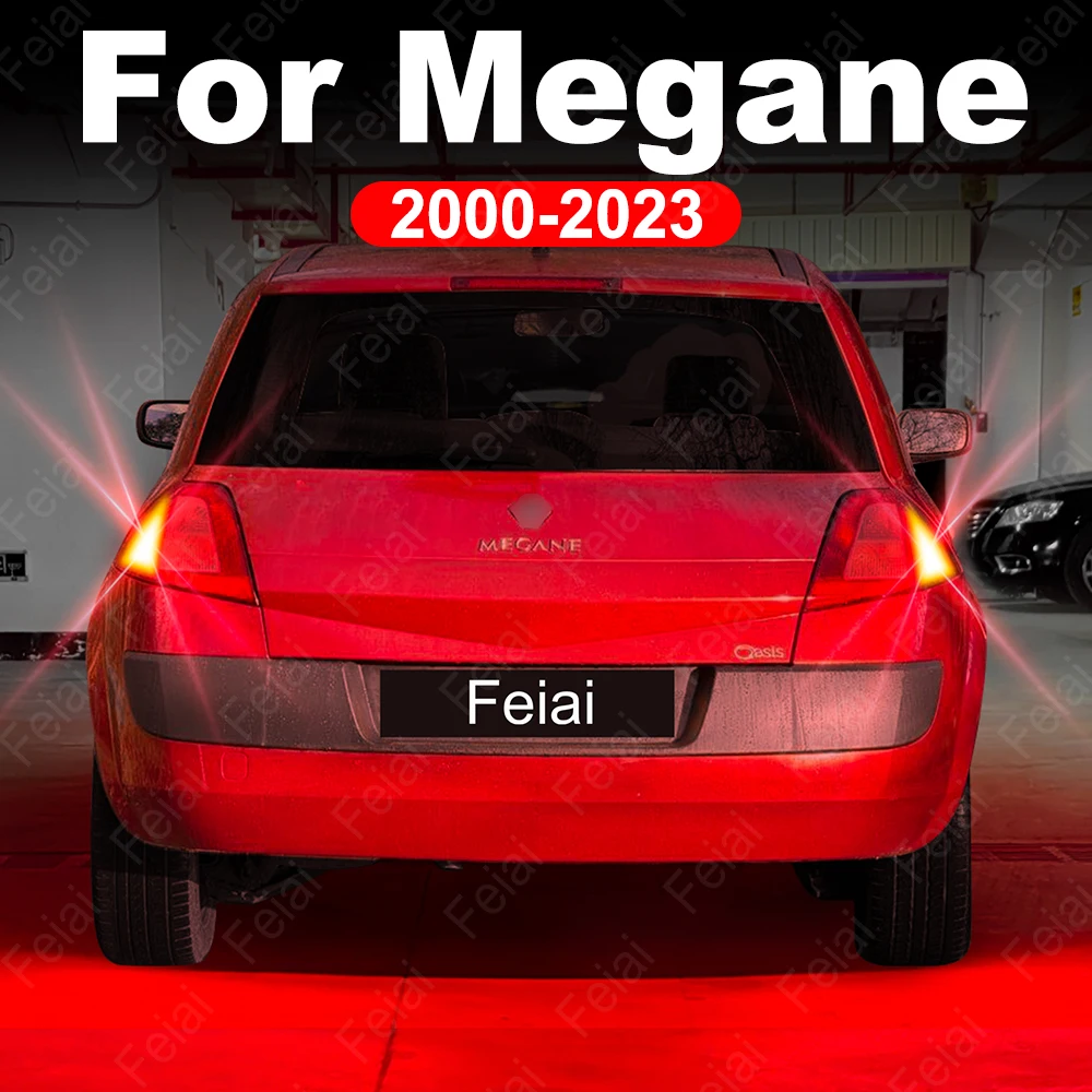 LED Brake Lights Bulb For Renault Megane 2 3 4 5 Accessories 2006 2007 2008 2009 2010 2011 2012 2013-2023 LED Strobe Stop Light