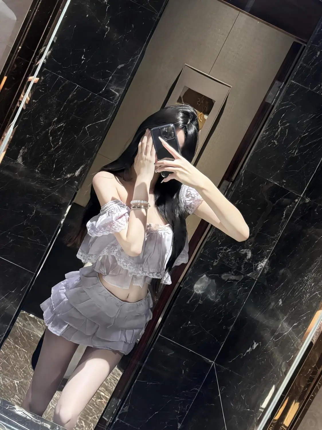 2026 French Sweet Elegant 2 Piece Set Women Lace Design Y2k Square Neck Tops + Cake Skirts Japanese Vintage Casual Chic Outfits