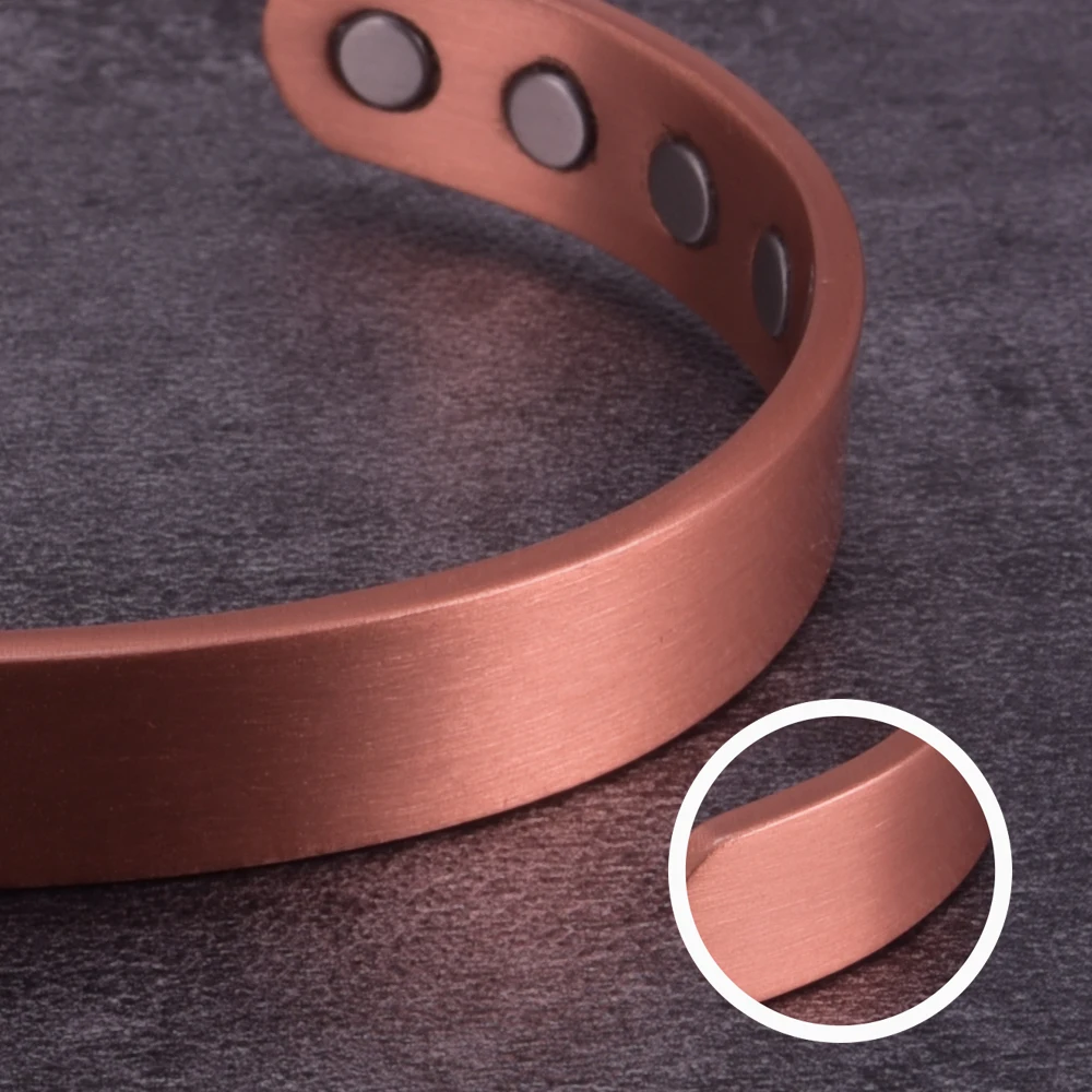 Men's Adjustable Pure Copper Magnetic Cuff Bracelet