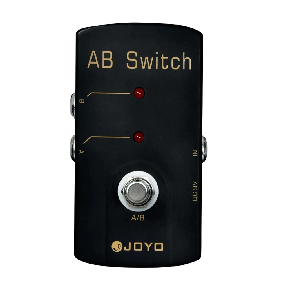 

JOYO JF-30 AB Переключатель для гитары педаль для гитары, педаль для создания эффектов, диагностика потери тона, проверка A/B между двумя педалями с выходными эффектами