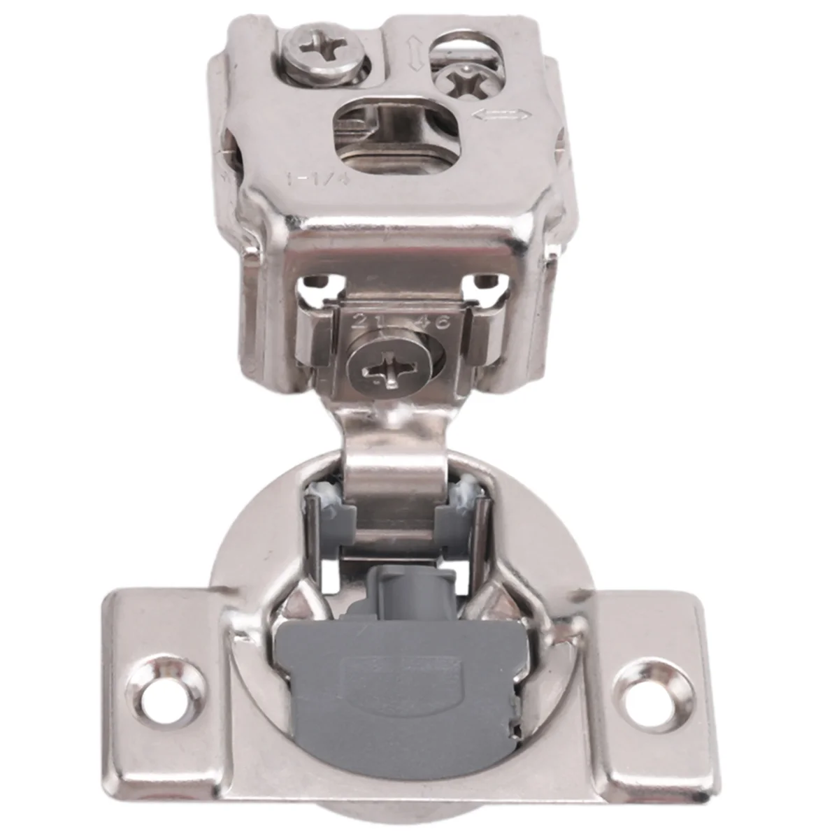 

Hinge 10 Pack 1-1/4 Inch 3D Overlay Soft Close Concealed Hinges for Face Frame Door, Control Closing Speed,105° Open Angle