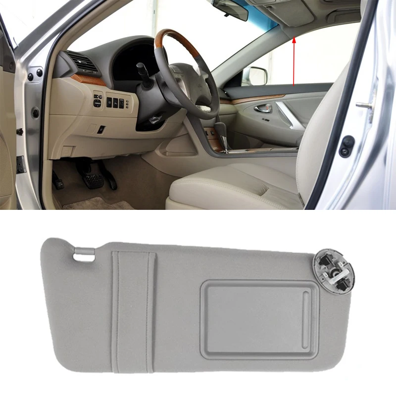 

Left Right Driver Side Car Sun Visor With Light Sunvisor Block Shade For Toyota Camry 2007-2011 74320-06800-B0 74310-06770-B0