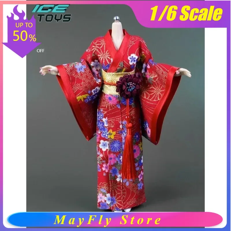 

ICE TOYS Модель одежды: длинное/короткое кимоно/халат с принтом для женской фигурки солдата в масштабе 1/6, для 12-дюймовых экшн-фигурок, кукол и тел BJD