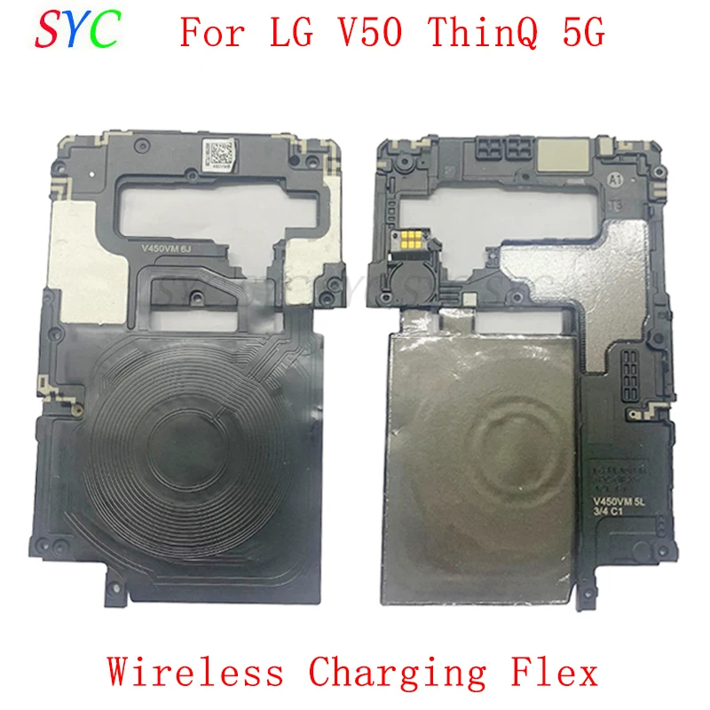 

Main Board Cover with Wireless Charging For LG V50 ThinQ 5G V450PM US Version Main Board Cover Module Repair Parts