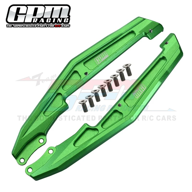 GPM Aluminum Chassis Nerf Bars For LOSI 1/18 Mini-T 2.0 2WD Stadium Truck RTR