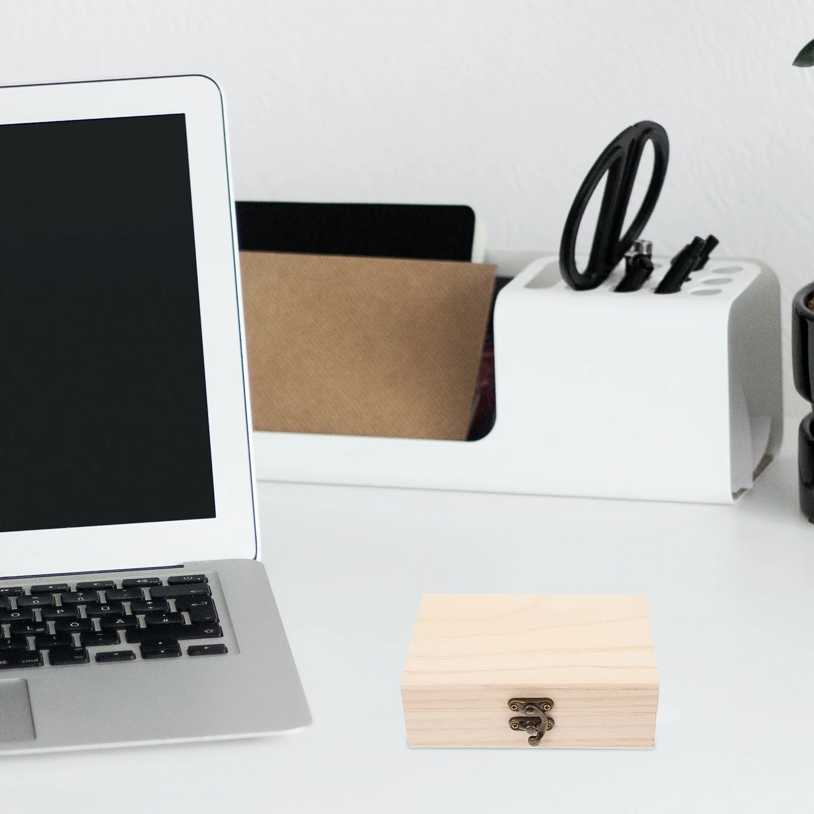 

Wooden Storage Box Unfinished Craft Chest For Jewelry Keepsakes Diy Paintable Small Treasure Chest With Lock