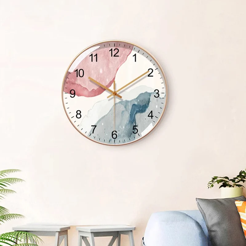 

Electronic Noiseless Wall Clock Custom Mechanism Modern Bedroom Elegant Wall Clocks Digital Mural Wohnzimmer Deko Furniture