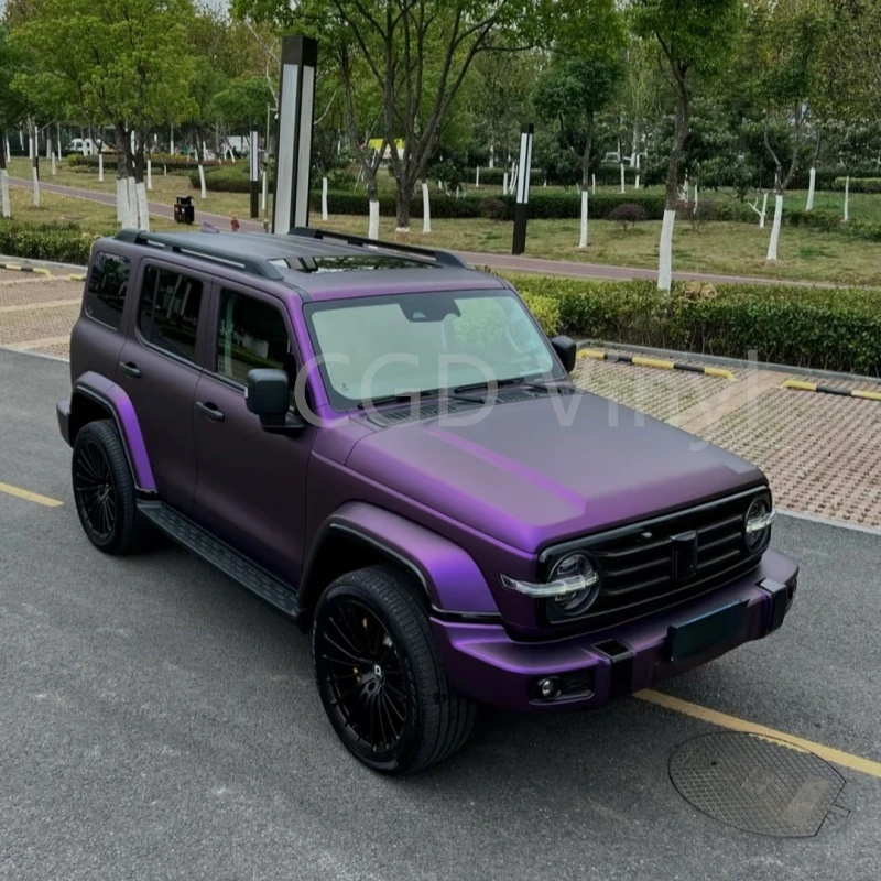 

High-quality matte metallic purple ethylene film, true gloss ethylene film, multi-color automotive packaging, quality guaranteed