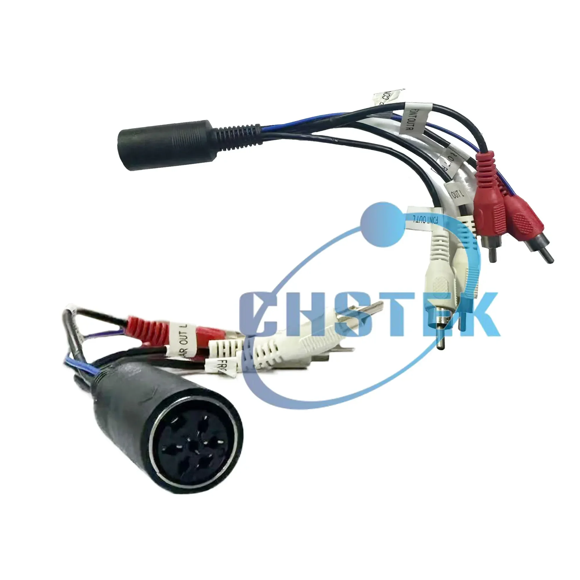 

For VOLVO XC70 V70 S60 S40 V40 6pin RCA adaptors 7