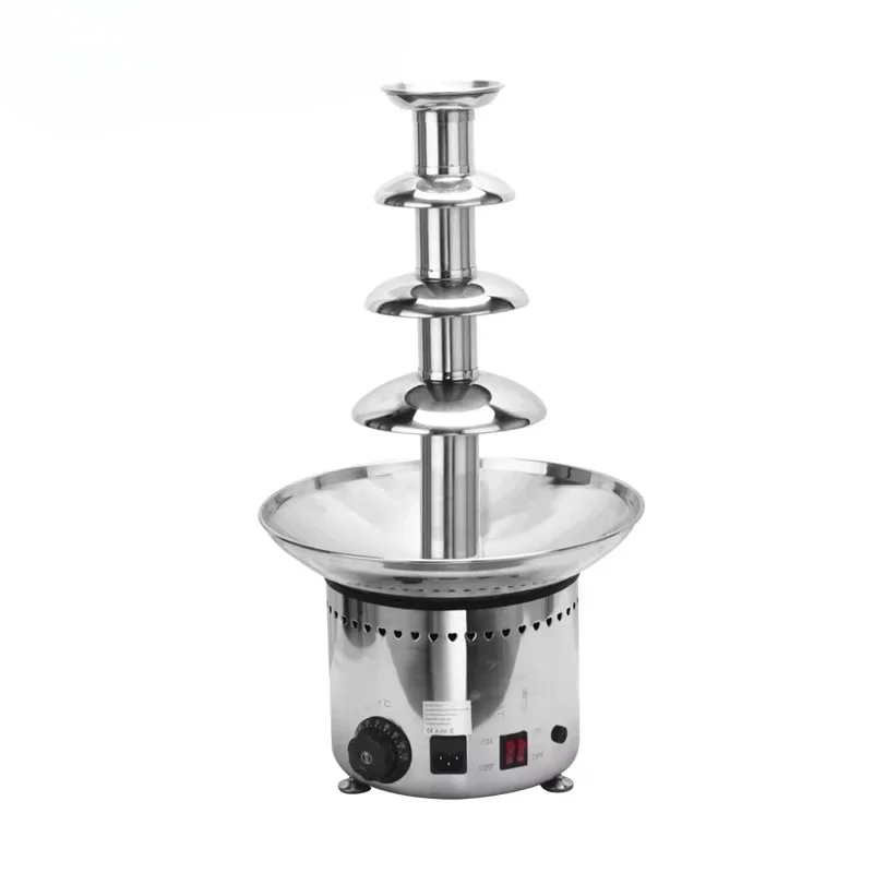 

4 layer commercial Chocolate Fountain machine/Hot pot sesame sauce waterfall Machine