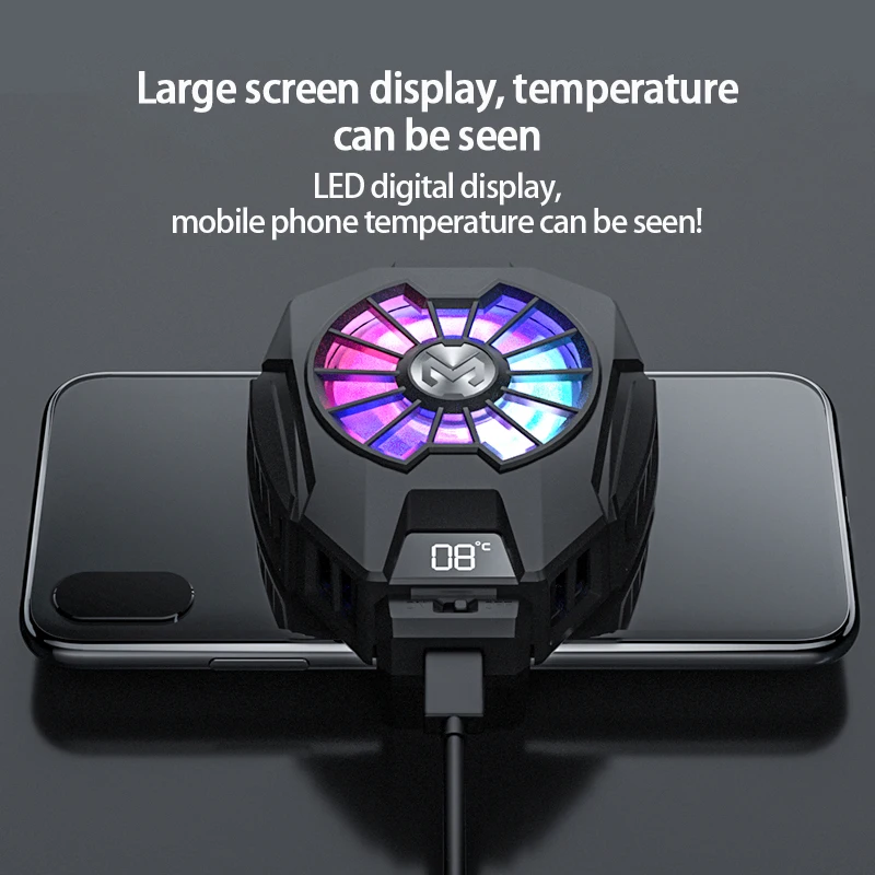 MEMO DL05 DL06 FL05 Mobile Phone Cooler Cooling Fan Radiator Universal Digital Display Cooler System Smartphones Cool Heat Sink