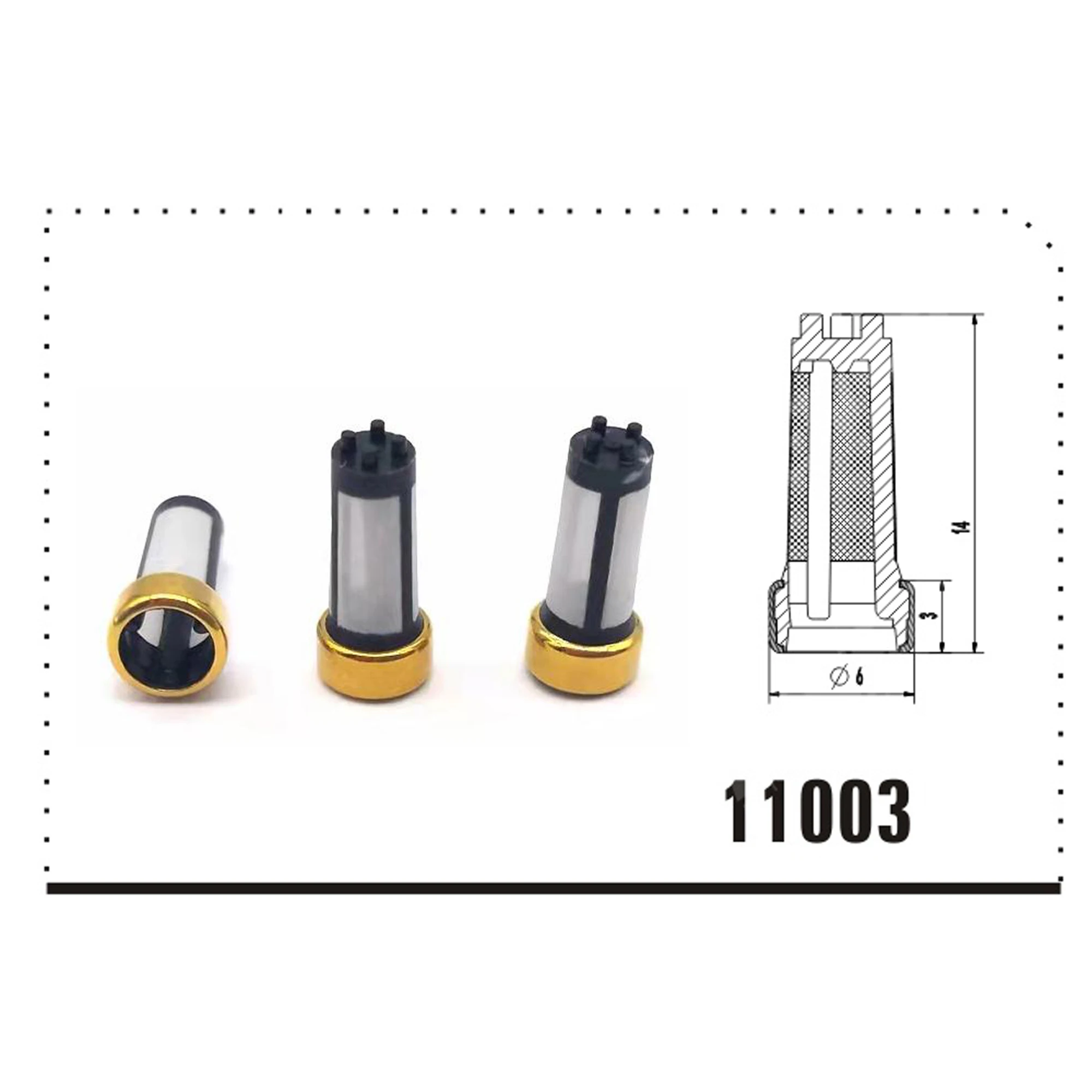

Free Shipping 500pcs Fuel Injector Micro Filter for japan cars 6*3*14mm OEM MD619962 VD-FL-11003