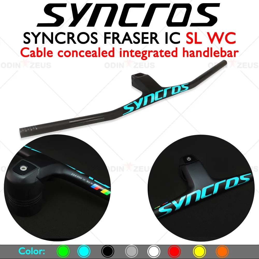 2022 Syncros FRASER IC SL WC -20° Full Carbon Fiber MTB Bicycle Integrated Handlebar With Stem 70/80/90*740mm Bike Accessories