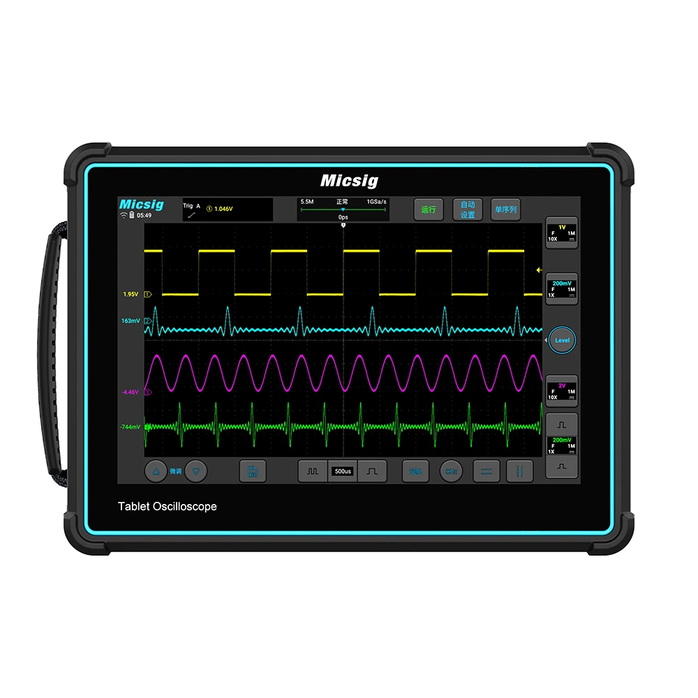 Micsig TO2002 Oscilloscopio digitale 2 canali 1GSa/S Oscilloscopio tablet multifunzione e ad alte prestazioni