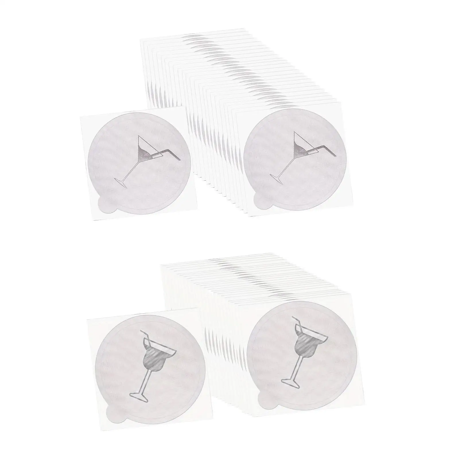 Protective Drink Cap Aluminum Foil Drink Cover for Party Glasses Beverage Protector for Bar and Nightclub Use