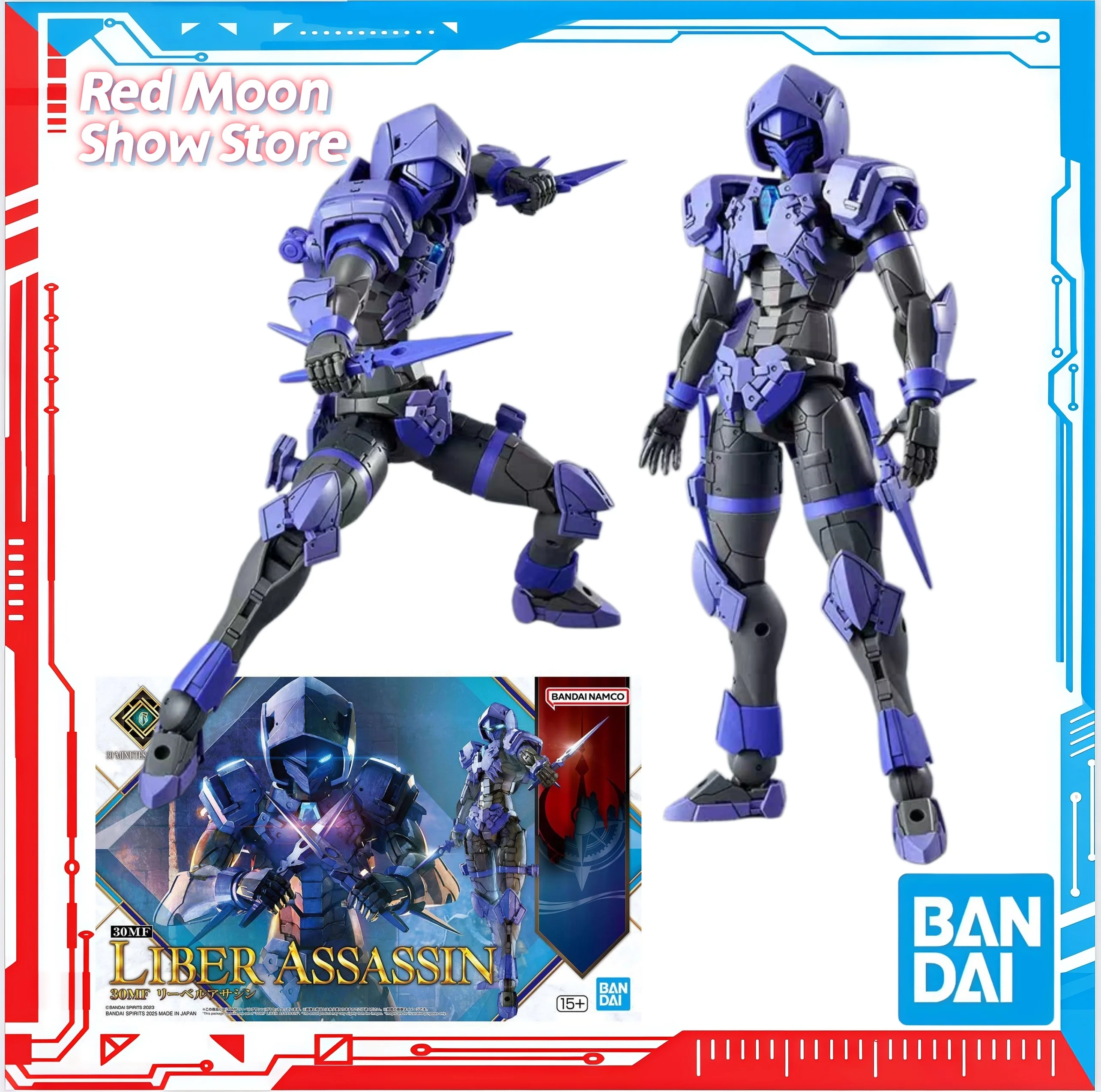 Bandai Genuine in Stock 30MF Liber Assassin Action Figure Toy Medieval Style Toys Toy Collection Model Original Series Toys Gift