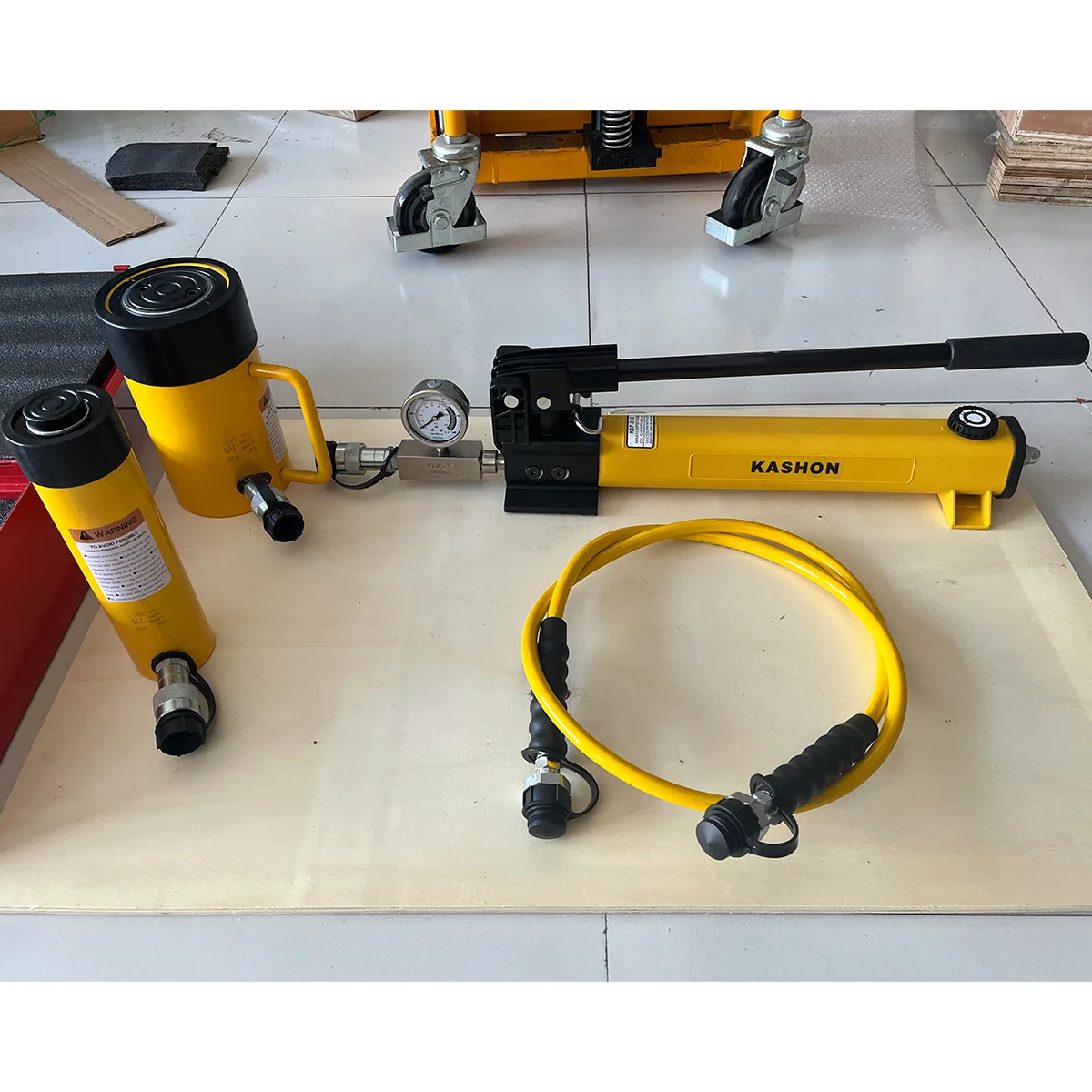 Complete Set Sale, 50 Ton Hydraulic Cylinder Jack and Hand Pump Set, With CE Certification, Enerpac Same Design