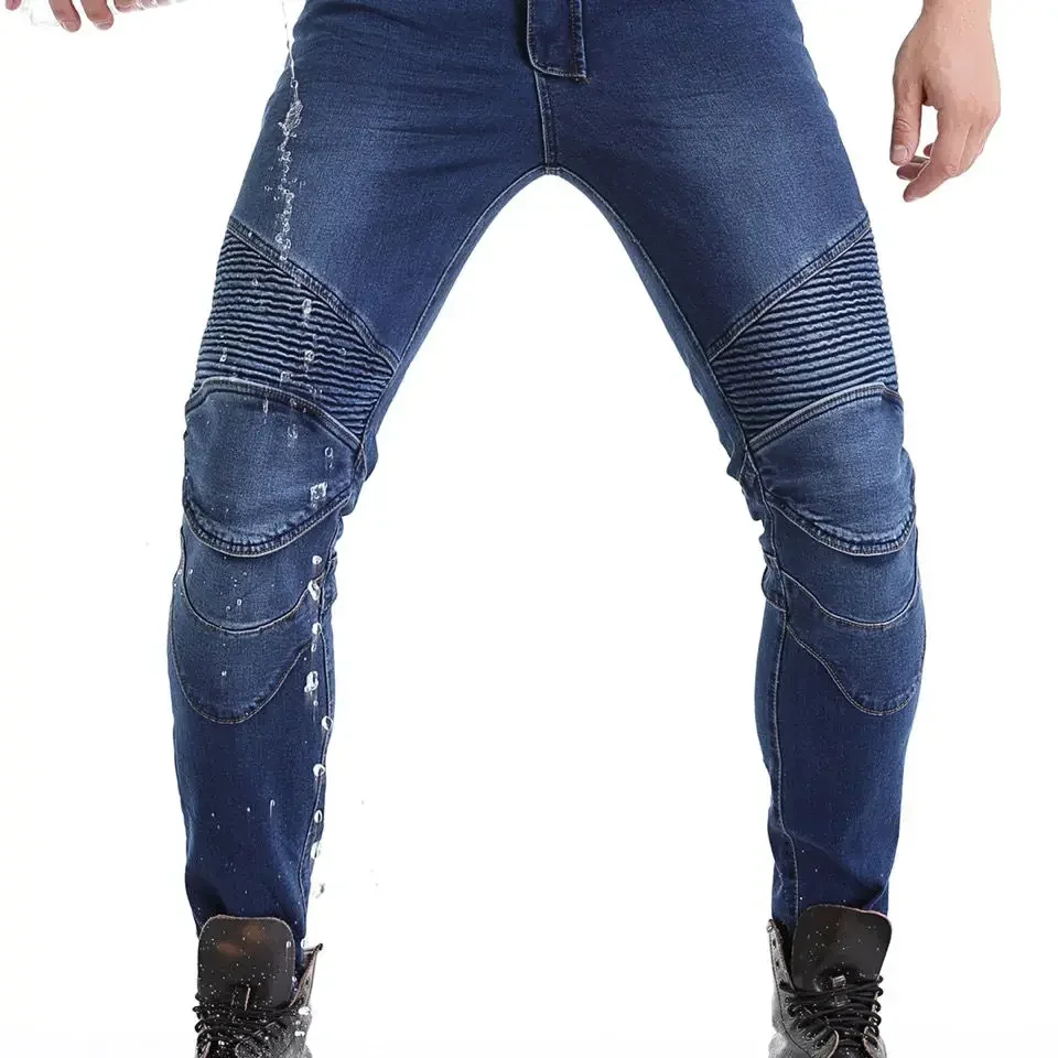 XXS to 5XL Oversize Bule Jeans Mens Motorcycle Jeans Moto Jean Trousers Touring Racing Riding Pants Motorbike Protection XXXXXL