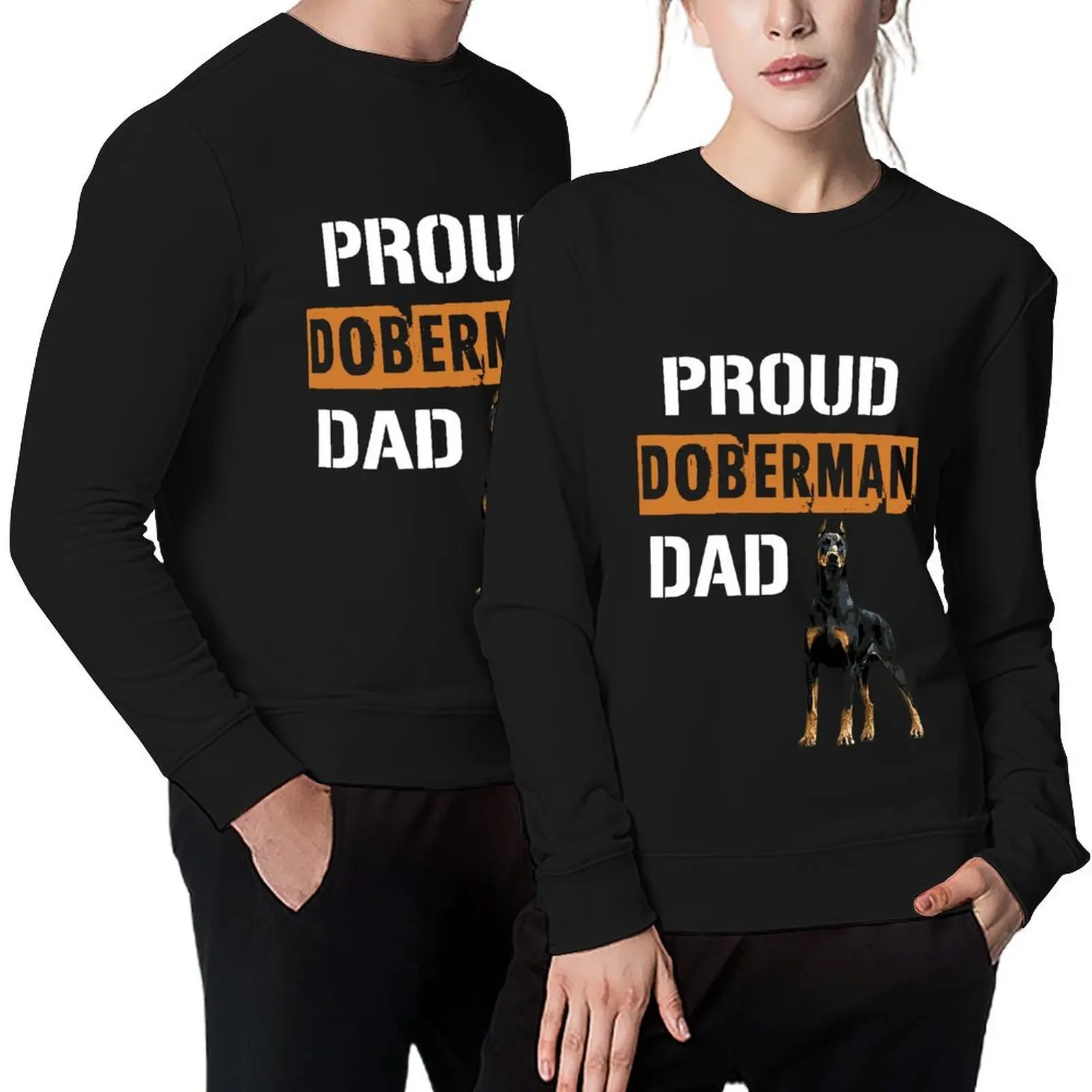 

Proud Doberman Dad Pullover anime clothes blouse autumn clothes men's clothing anime sweatshirt