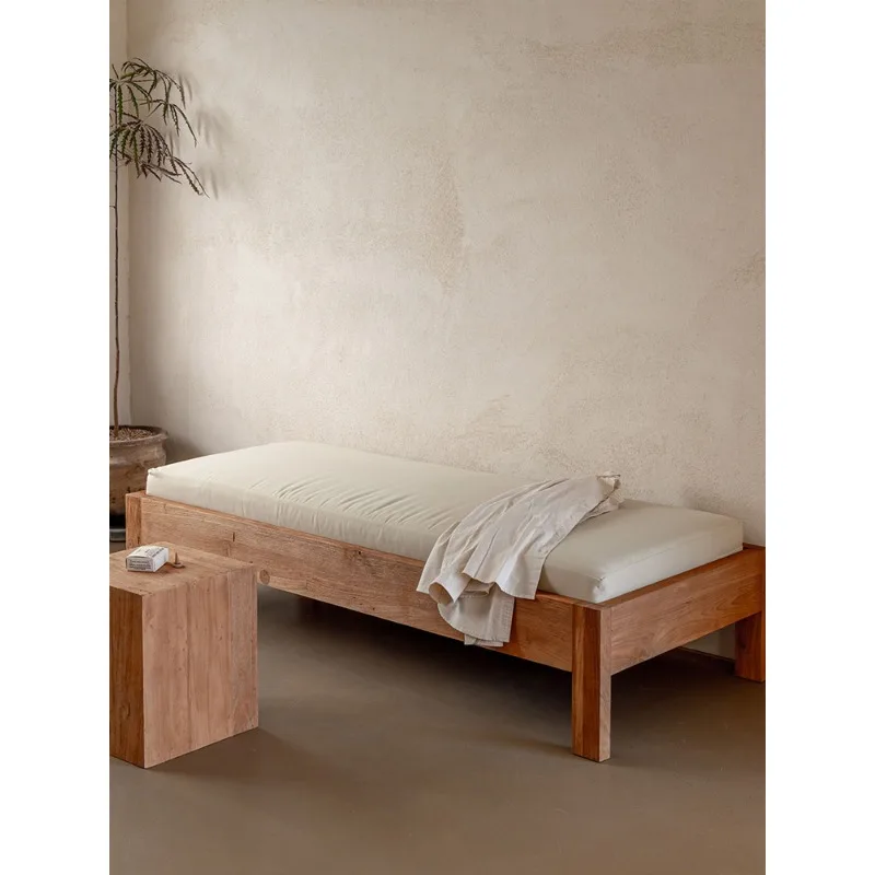 

Medieval style homestay living room solid wood bench hotel shoe change deng combination rural sofa chair set