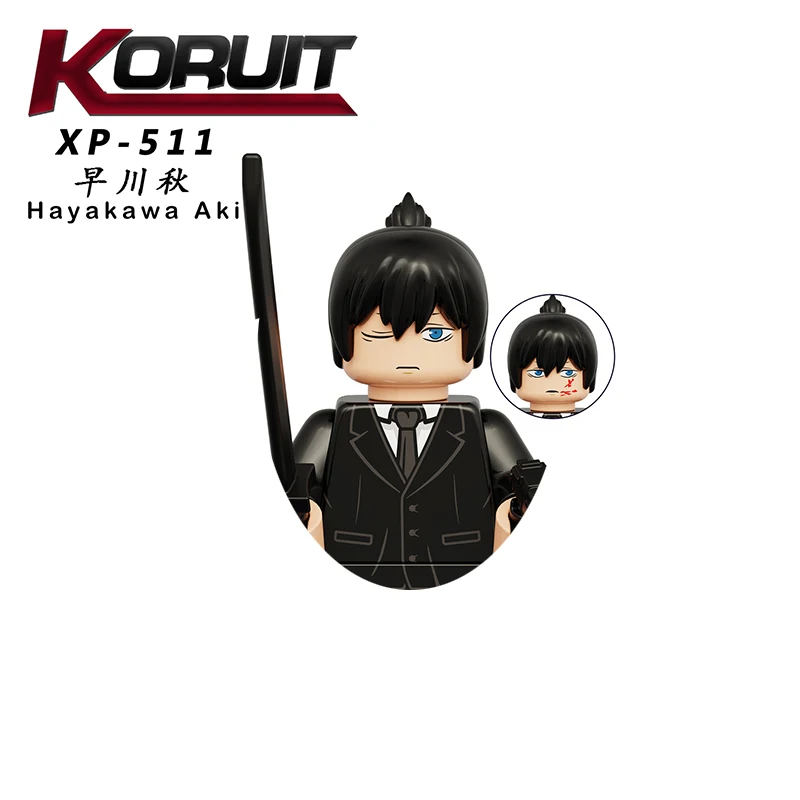 Anime Chainsaw Man Denji Mini-Bausteine Actionfiguren Attack on Titan Charaktere Bauklötze für Spielzeug Geschenke Kinder