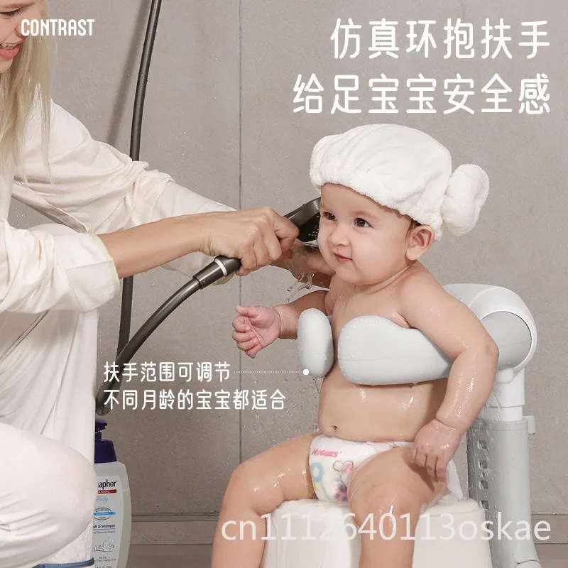 Baby standing bath infant child bath rack bath tub table foldable free installation